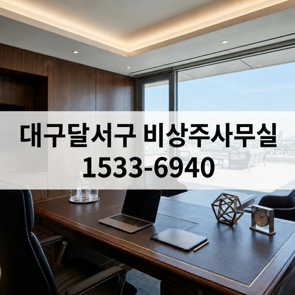 대구달서구 공유 오피스 소호 사무실 책상과 사무실 풍경