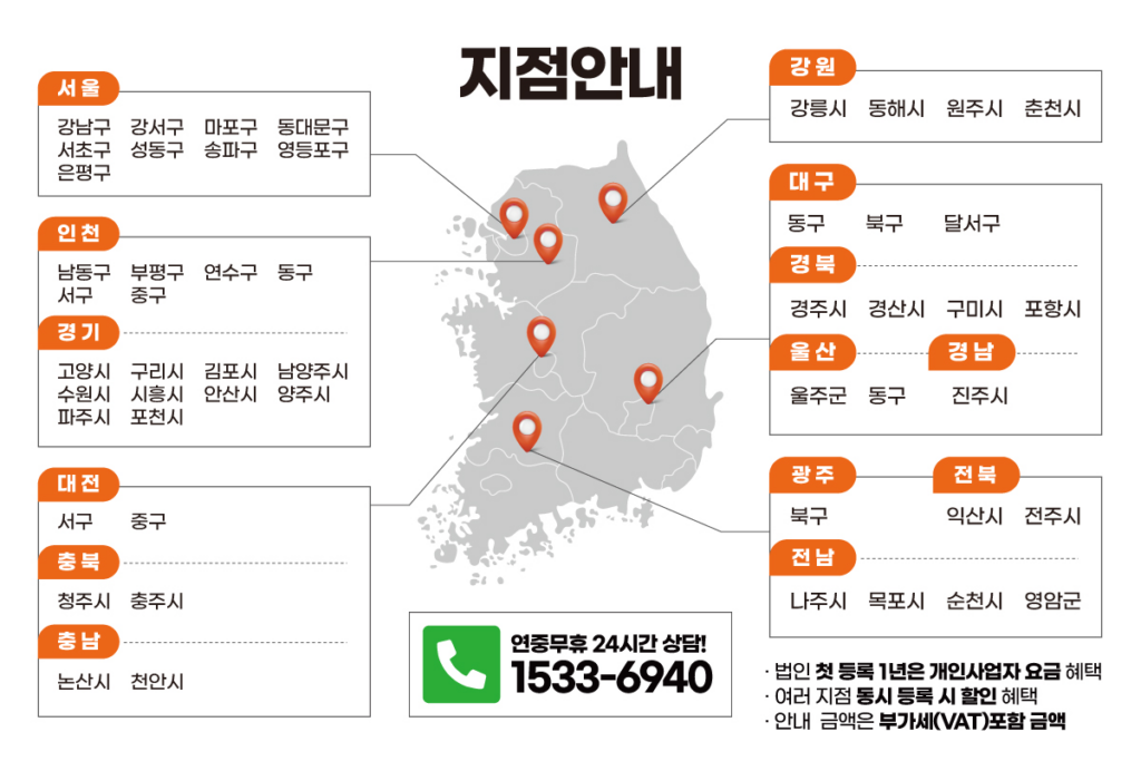 전국 지점 안내